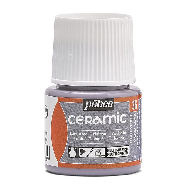 Фарби для скла та кераміки Pebeo «CERAMIC» Фіолетовий світлий №36, 45 ml 