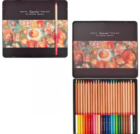 Набір мистецтва. олівців Marco, "Renoir Fine Art", 24 шт. 