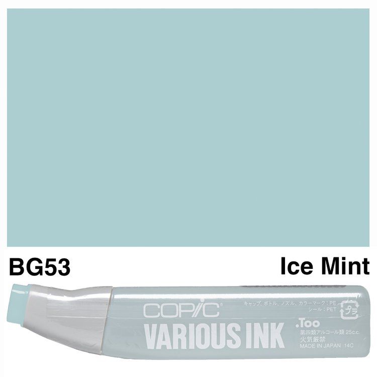 Чернила для маркеров Copic Various Ink, #BG-53 Ice mint (Льодяна м'ята)
