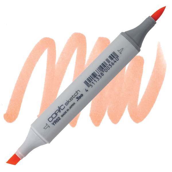 Copic маркер Sketch №YR-02 Light orange (Світло-Помаранчевий) 