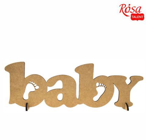 Напис із МДФ "Baby", Rosa Talent, 37x12 см 