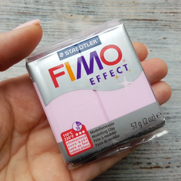 Пластика "FIMO Effect Pastel", 56 Колір рожевий  - фото 2