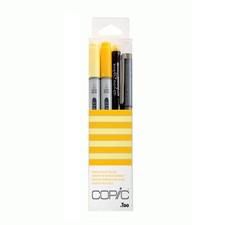 Copic набір маркерів Ciao Set "Doodle Pack Yellow" (2+1+1 шт) 