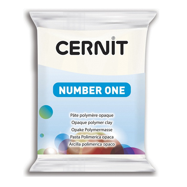 Полимерная глина Cernit Number One, 56 гр. Цвет: Белый укрывистый №029