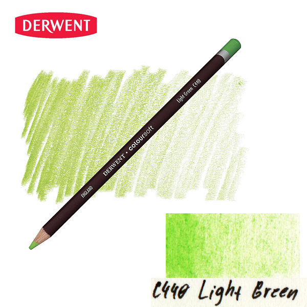 Олівець кольоровий Derwent Coloursoft (C440) Світло-зелений. 