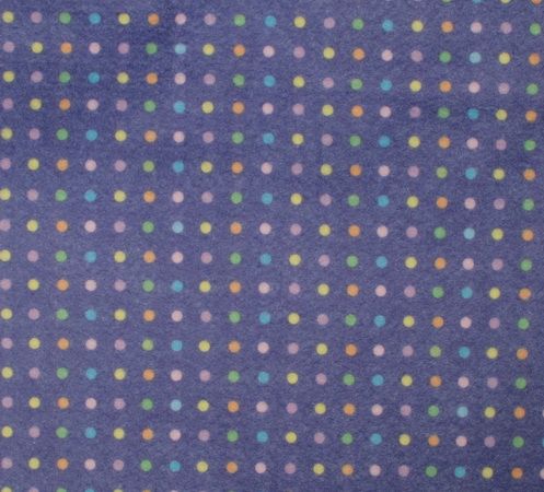 Фетр с рисунком «Разноцветный горошек на фиолетовом», 25х25 см