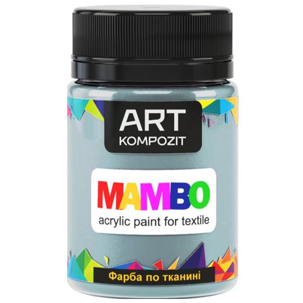Фарба для малювання по тканині MAMBO "ART Kompozit", колір: 115 БЛАКИТНА ДИМКА, 50 ml