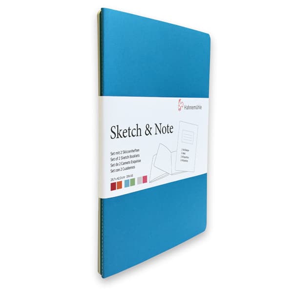 Скетчбук для зарисовок Hahnemuhle «Sketch&Note», мягкая обл, синий, А4, 20л, 125г/м2 - фото 1