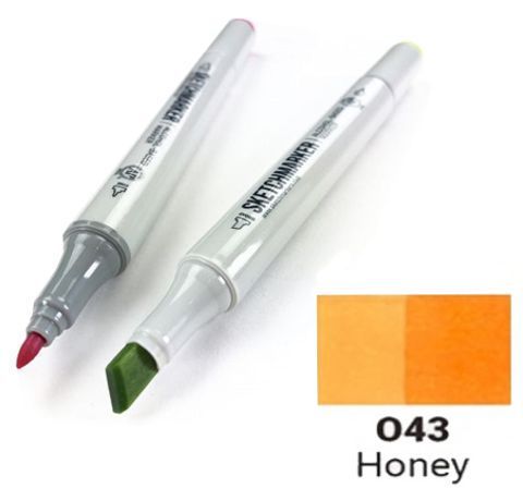 Маркер SKETCHMARKER, колір МЕД (Honey) 2 пера: тонке та долото, SM-O043 