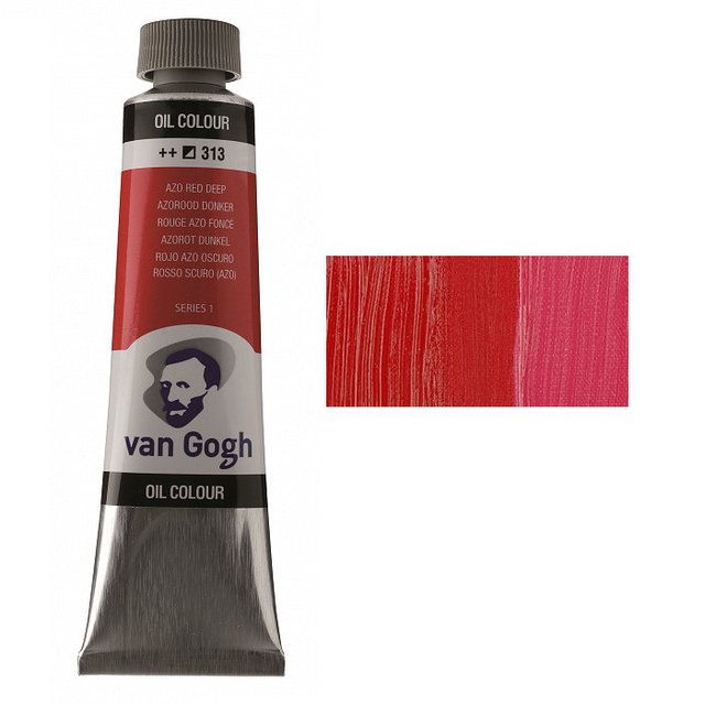 Масляная краска Van Gogh, КРАСНЫЙ ТЕМНЫЙ (313), 40 мл. Royal Talens