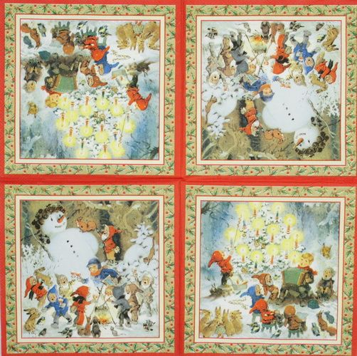 Салфетка Новогодние эпизоды