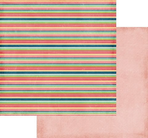 Папір для скрапбукінгу Echo Park Stripes, 30х30 см 