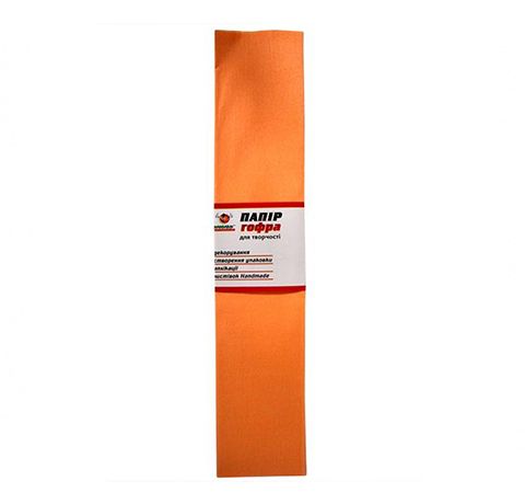 Кріп-папір помаранчевий, 50х200 см 