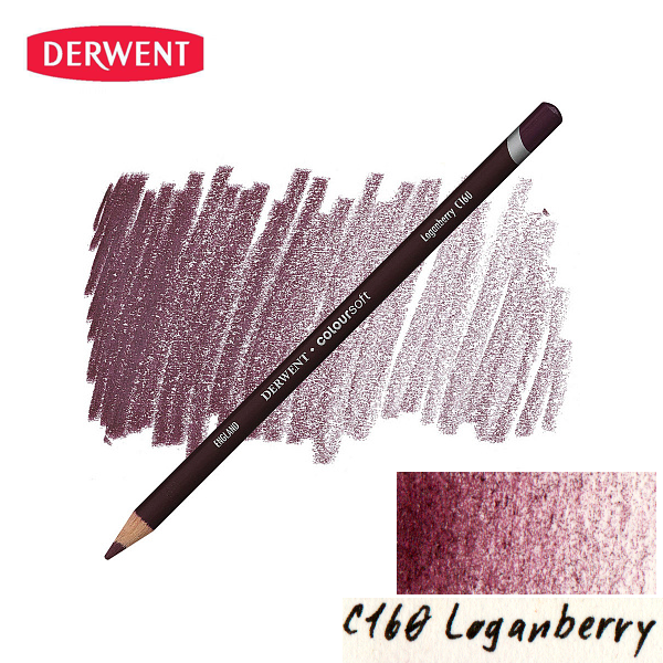 Олівець кольоровий Derwent Coloursoft (C160) Логанова ягода. 