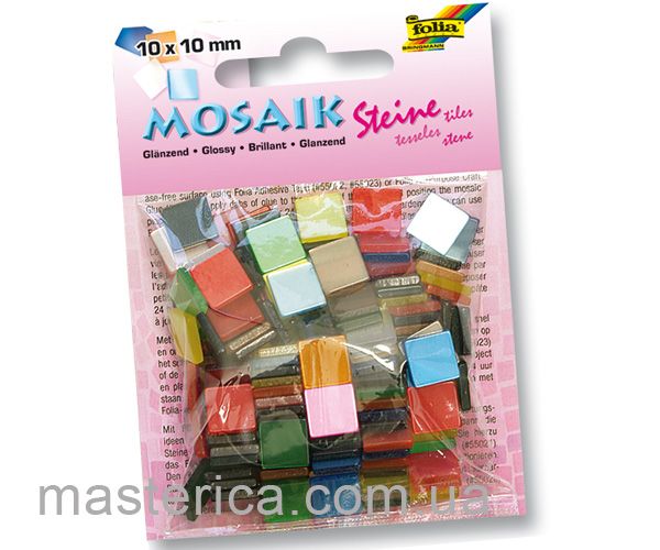 Мозаика Folia Gloss микс 10х10 мм (190 шт.)