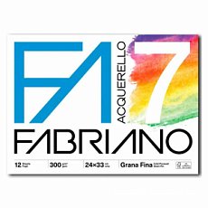 Папка для акварели Fabriano 7, 24*33 см, 300г/м2, 12 л, среднее зерно, Fabriano