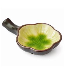 Чернильница из керамики для каллиграфии, зеленая, 7,5х11,5 см