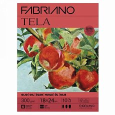 Склейка для масла Tela, 18х24 см, 300 г/м2, 10 л, Fabriano
