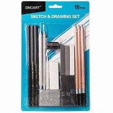 Набор для рисунка Sketch&Drawing 18шт, в блистере, Sinoart