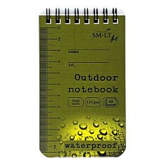 Тактический блокнот, водостойкий, 125х75 мм, 120 г/м2, 48 л., SMILTAINIS