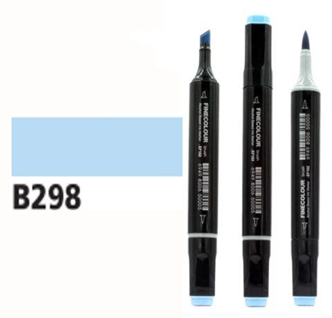Маркер спиртовой Finecolour Brush 298 бледно-голубой B298