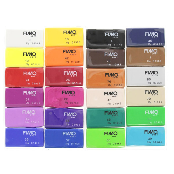 Пластика «FIMO Soft», 56 г (24 кольори в асортименті)  - фото 3