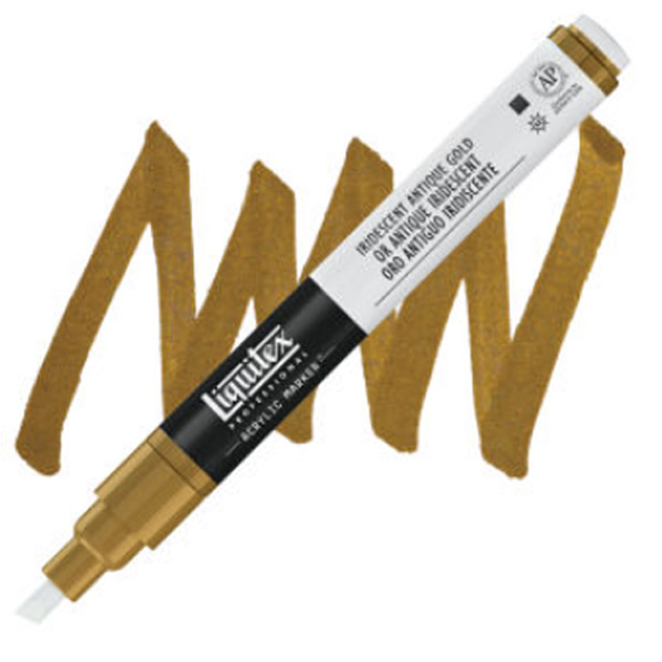 Liquitex акриловый маркер Paint Marker 2мм, #237 Iridescent Antique Gold (Райдужний античний золотий