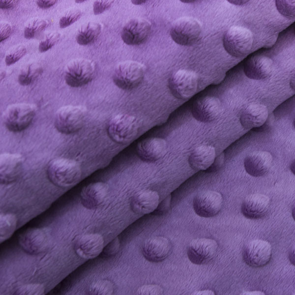 Плюш Minky фіолетового кольору, відріз 50x40 см 