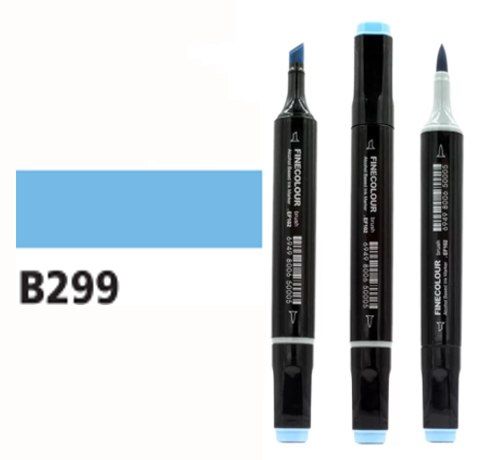 Маркер спиртовой Finecolour Brush 299 светло-синий B299