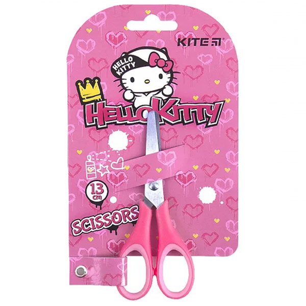 Ножиці дитячі з гумовими вставками Kite Hello Kitty, 13 см 