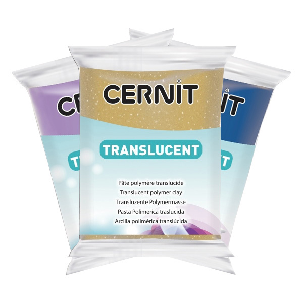 Полімерна глина Cernit Translucent (кольори в асорт.), 56 гр.  - фото 1