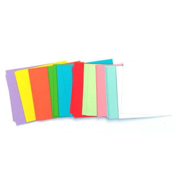 Набор цветной бумаги для оригами 14*14 см,10 цветов (50 л.) - фото 3