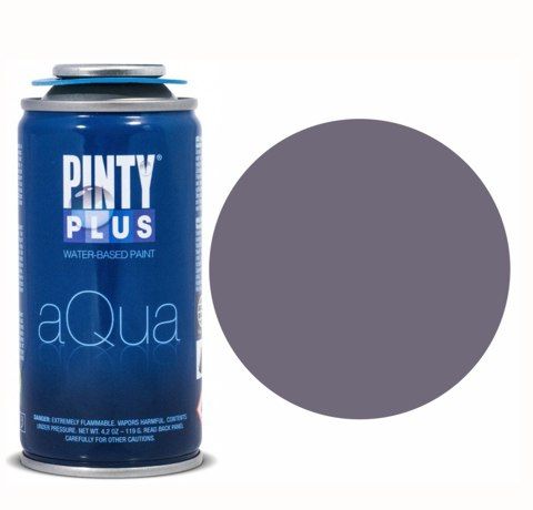 Фарба-аерозоль на водній основі Aqua, 150мл, PINTYPLUS. Сірий колір 