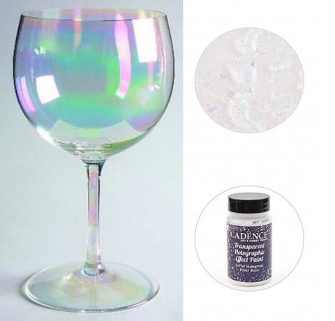 Прозрачная краска-лак с голографическими блестками Holographic Transparent Paint, Cadence, 90 мл - фото 2