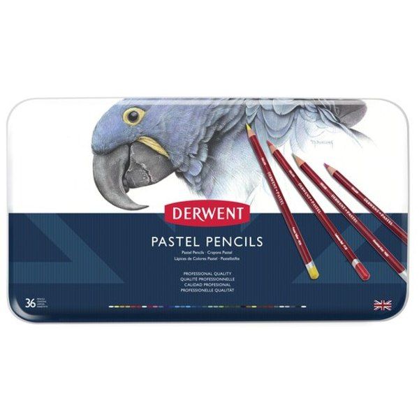 Набір пастельних олівців Derwent "Pastel", 36 шт. у метал. коробці  - фото 2