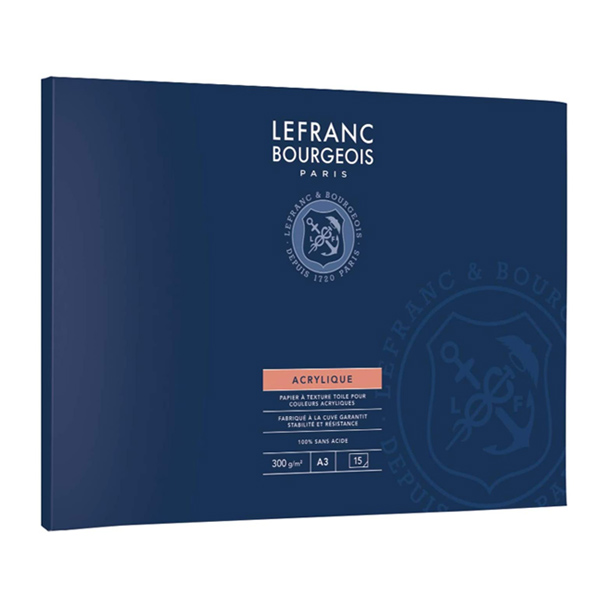 Lefranc альбом для акрилових фарб Acrylic Paper Pad, А3, 300 гр (15 л)  - фото 1