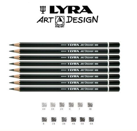 Олівець чорнографітний LYRA Rembrandt Art Design, 5H 