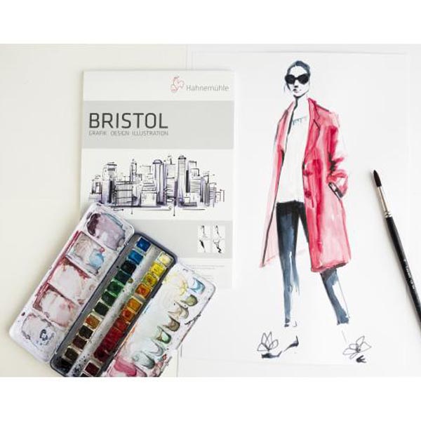 Альбом для нарисів Bristol, гладка поверхня, яскраво-білий папір, А3, 20л, 250г/м2. Hahnemuhle  - фото 2