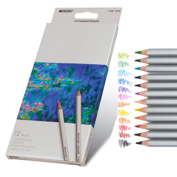 Набір м'яких кольорових олівців Marco, Raffine, 12 кольорів  - фото 1