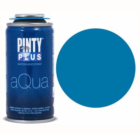 Краска-аэрозоль на водной основе Aqua, 150 мл, PINTYPLUS. Цвет: СИНИЙ