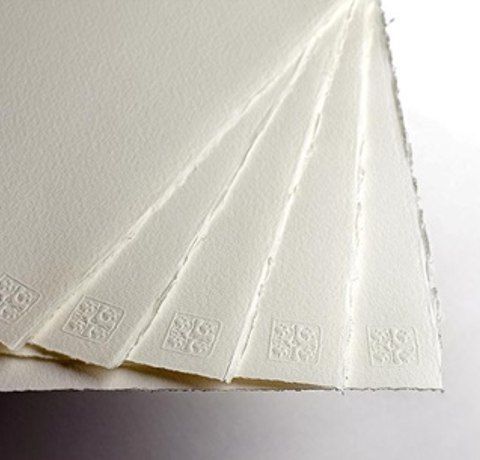 Бумага акварельная Waterford, ROUGH, B2(56х76см), 300г/м2, крупное зерно, белая. St. Cuth - фото 2
