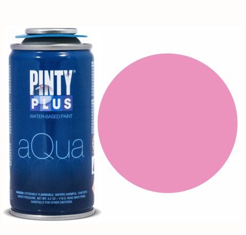 Фарба-аерозоль на водній основі Aqua, 150мл, PINTYPLUS. Колір рожевий 