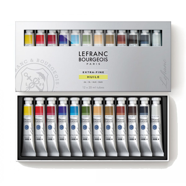 Lefranc набор профессиональных масляных красок Extra-Fine, 12 х 20 мл