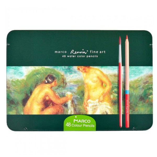 Набір мистецтва. акварельних олівців Marco, Renoir Fine Art Aqua, 48 шт.  - фото 1