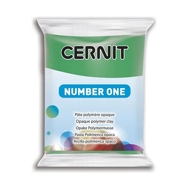 Полимерная глина Cernit Number One, 56 гр. Цвет: Зеленый №018