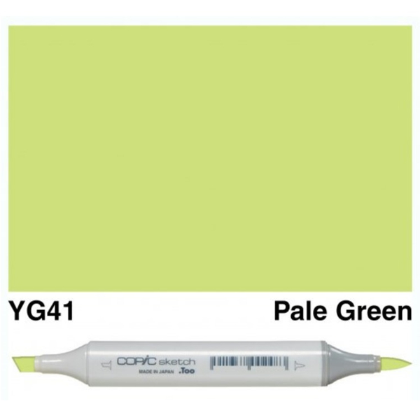 Copic маркер Sketch, #YG-41 Pale cobalt green (Пастельный зеленый кобальт)
