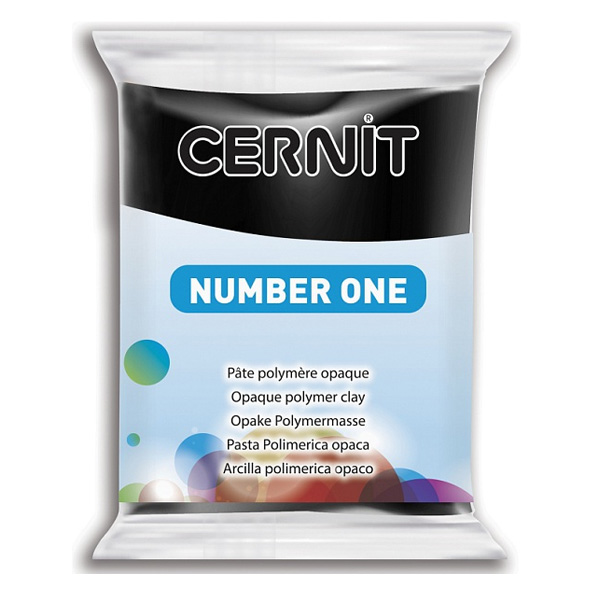 Полимерная глина Cernit Number One, 56 гр. Цвет: Черный №025