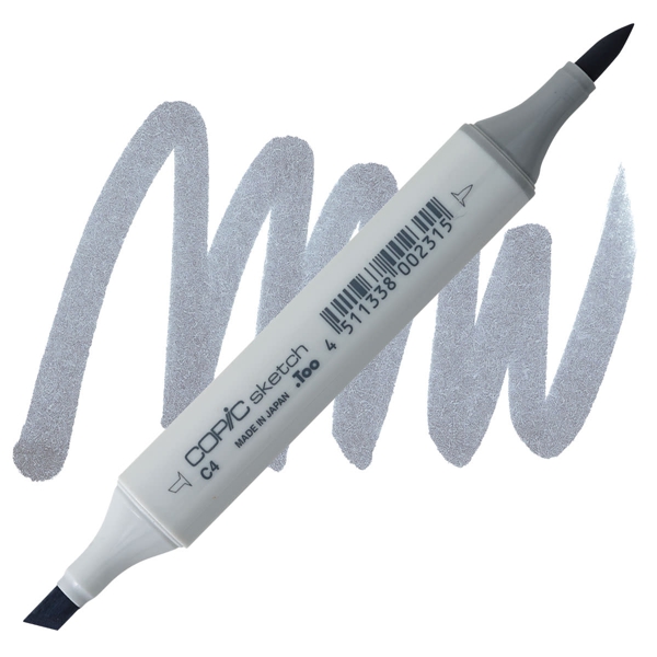 Copic маркер Sketch, #C-4 Cool gray (Холодный серый)